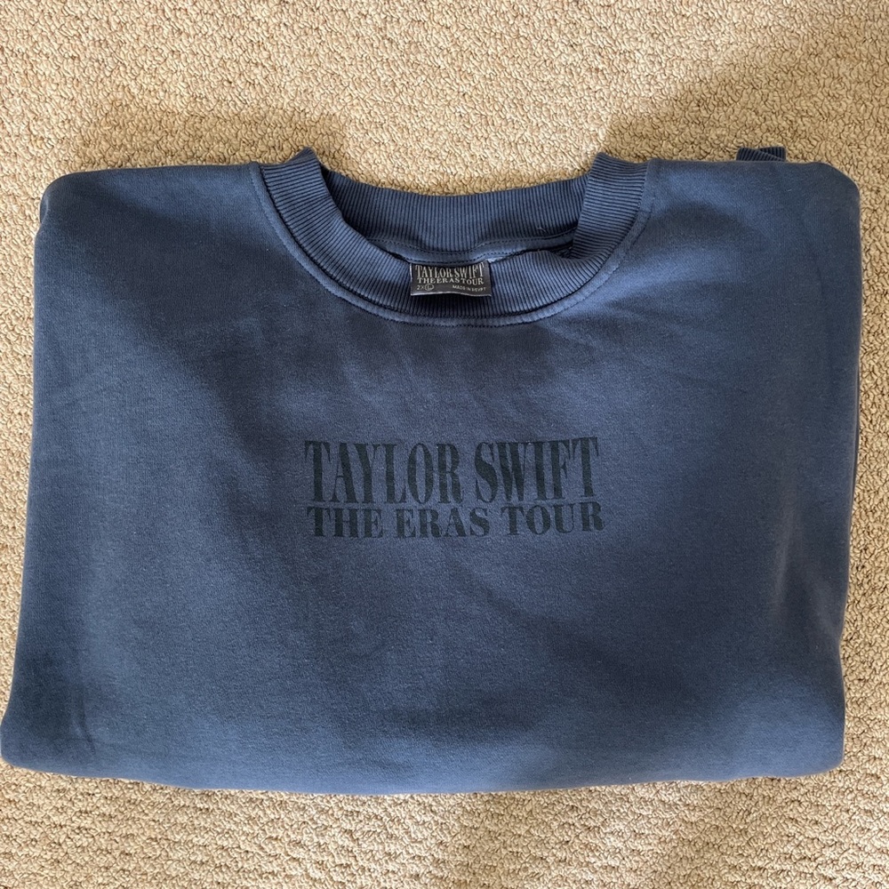 Authentic NWT Taylor Swift Eras Tour Blue Crewneck